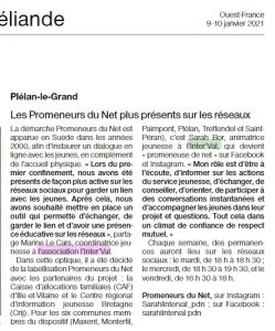Ouest France Les Promeneursdu Net Plus Présents Sur Les Réseaux