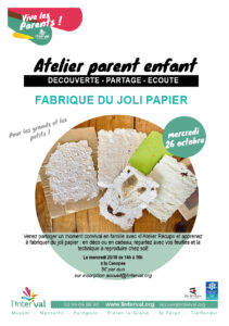 Atelier Parent Enfant Fabrique Du Papier Oct 22